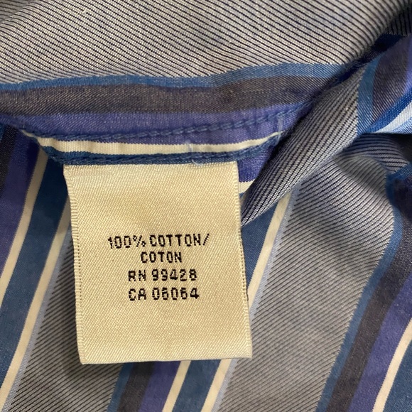 Bugatchi Uomo‎ Classic Fit Men’s XXL Blue Long Sleeve Button Shirt - Picture 6 of 7